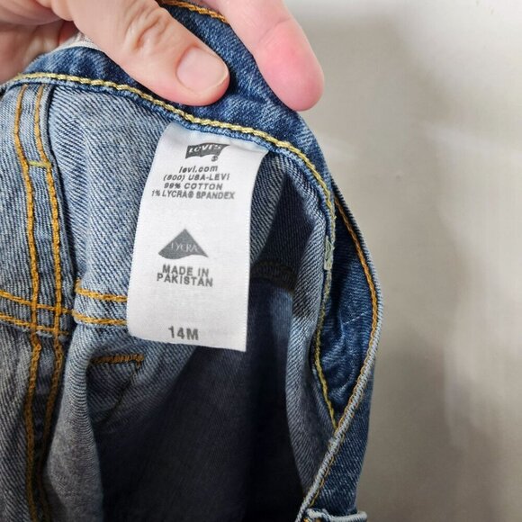 Levi's 515 Boot Cut Jeans Women's Size 14 Mid-Rise Classic Blue Denim 5-Pocket - Picture 5 of 12